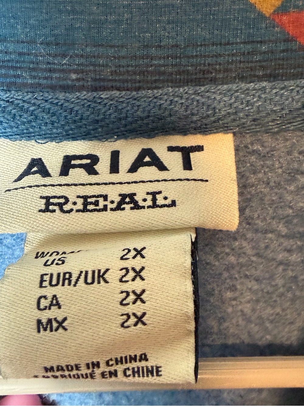 Ariat women's R.E.A.L. Comfort juniper print southwestern pullover Size 2X - Picture 4 of 7
